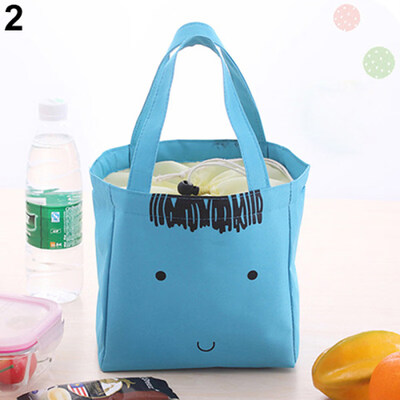 

Insulated Cooler Lunch Bag Canvas Storage Handbag Travel Picnic Carry Tote