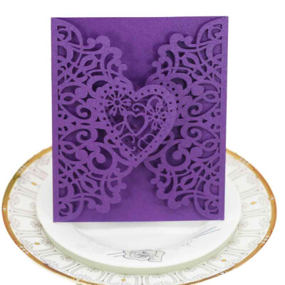 

Siaonvr 20PC Delicate Carved Romantic Wedding Party Invitation Card Envelope