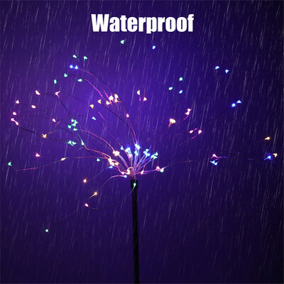 

Siaonvr New Solar Fireworks Lights Into The Pole Fireworks Lights 105 Lights Lanterns