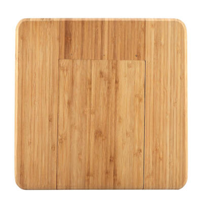 

Greensen Bamboo Cheese Board333335cm Bamboo Cheese Board with Integrated Special Cutlery Cutting Tool Compartment