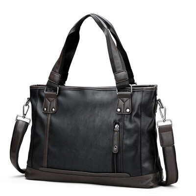 

Handbag Mens Business Large-capacity Briefcase Casual Shoulder Messenger Bag Backpack Bag Mens Bag Tide