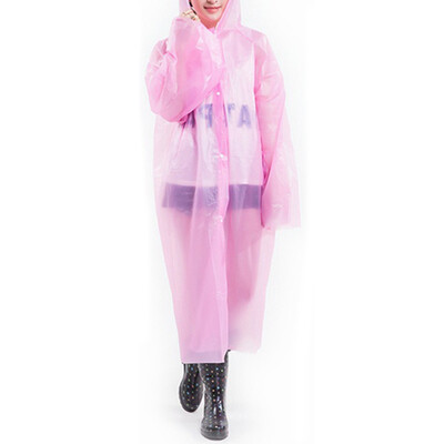 

UK Clear See Through Raincoat Transparent Festival Rain Coat Outdoor Camping Hot