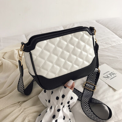 

Senior sense of foreign style womens bag net red ins Lingge bag new 2019 broadband small square bag fashion messenger bag