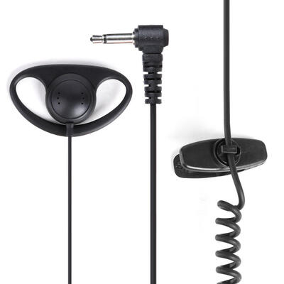 

35mm D Shape Earphone Soft Rubber Earpiece Headset for Motorola Radio