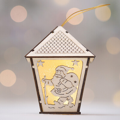 

〖Follure〗Christmas Ornaments LED Light Chalet Hotel Bar Christmas Tree Decoration