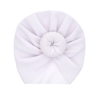 

Baby Girls Boys Turban Knot Head Wrap Cute Kids Hat Cotton Cap Soft Hat