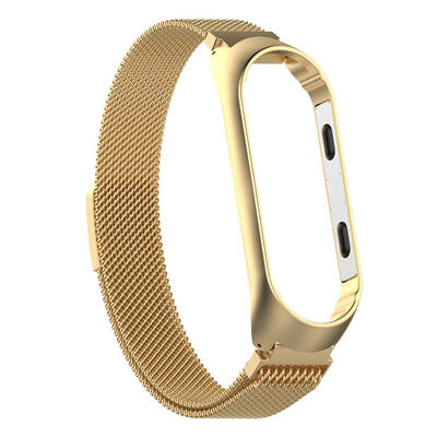 

Milanese Wristband Bracelet Watch StrapMetal Frame for Xiaomi Miband 3 4
