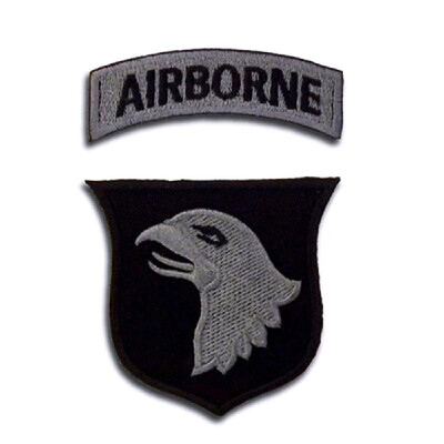 

4PcsSet 101st Airborne Division Magic Sticker 3D Embroidered Decorative Airborne Badge Patches