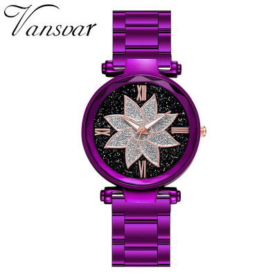 

Hot Sale Women Watches Starry Sky Dial Ladies Fashion Quartz Wristwatch Luxury Alloy Strap Clock Casual Relogio Feminino
