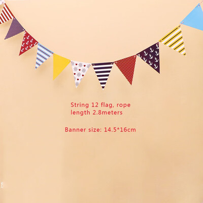 

FUNNYBUNNY Babys Birthday Flag Hanging Ornaments Childrens Day Birthday Party Decoration Cartoon Flower Banner