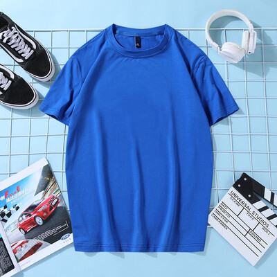 

KSENV round neck short sleeve mens t-shirt 2019 new ice silk cotton youth trend 11195