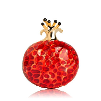 

Blucome Pomegranate Brooch Womens Fruit Jewelry Sweater with 7230