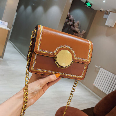 

Qiao Bani 2019 new Korean chic fashion embroidery chain small square bag street shoot trend single shoulder diagonal handbag