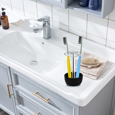 

〖Follure〗Stainless Steel Toothbrush Holder Toothbrush Holder Makeup Brush Storage Rack