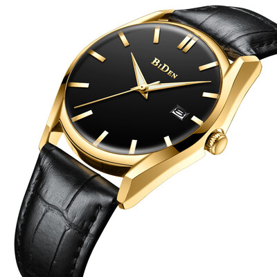 

Biden Business Waterproof Watch Belt Quartz Calendar Dial Mens Watch