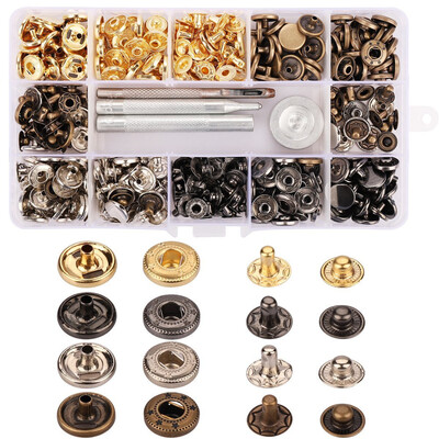 

〖Follure〗100 Set Snap Fastener Kit Button Tool Press Studs With Fixing Tools For Clothing