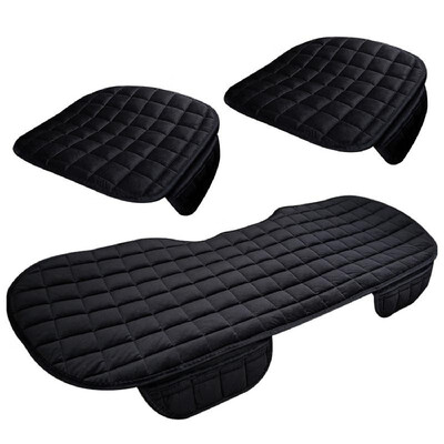 

Universal Auto Seat Pad Vehicle Protective Cushion Nonslip Breathable Skin-friendly Silk Velvet 3 Pcs