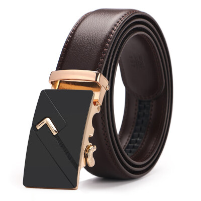 

Hot sale Automatic Buckle Belts For Men British style brand Belts Male Brown Belt 2019 Top Quality mens belt