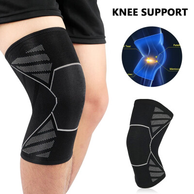 

Elasticated Knee Support Compression Knee Brace Support Breathable Nylon Running Fitness Hiking Cycling Knee Protector