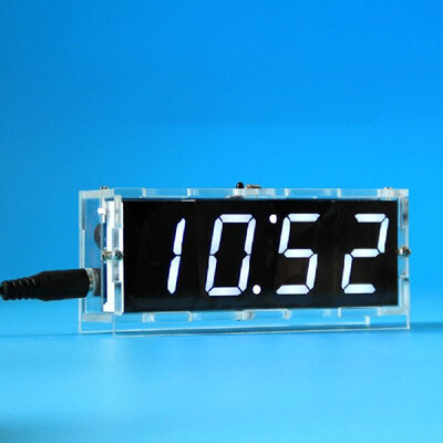

51 Single-chip Microcomputer Light-control LED Digital Display Electronic Clock Making Kit DIY Manufacturing Accessories Parts