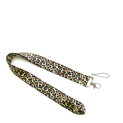 

Casual 1Pcs Leopard Key Lanyard Cheetah Id Badge Holders Neck Straps For Phone Camera