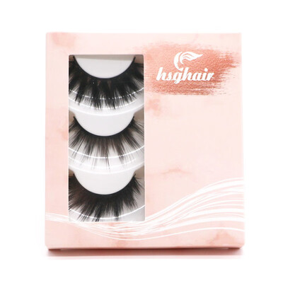 

HUISGHAIR 25mm 7D luxury mink on hair natural three-dimensional thick eyelashes beauty tools 14515