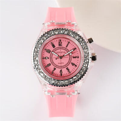 

Transparent Silicone Couple Watches With LED Night Light
