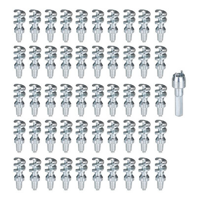 

50Pcs Anti Slip Tire Stud Screw Wheel Spike Stud Winter Snow Tire Screw Ice Nail Spikes with Installation Tool for Car Automobile