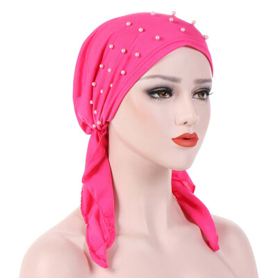 

Women Turban Hijab Pirate Cap Cancer Chemo Hat For Hair Loss Head Scarf