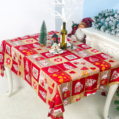 

Tailored Christmas Cartoon Printed Polyester Tablecloth 150x180cm Christmas Table Cloth