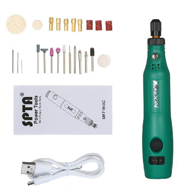 

KKmoon 18V 12W Mini Electric Grinder Set Cordless Mini Handle Small Size Grinding Machine Carving Engraving Pen Trimming Milling