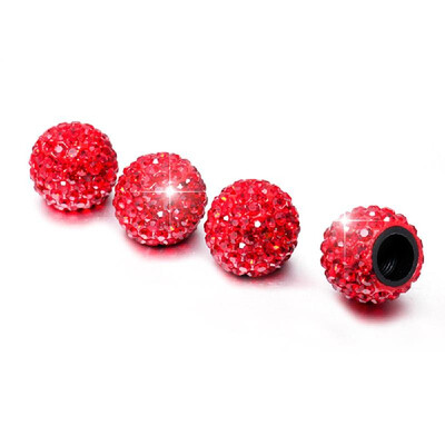 

Car Tire Valve Caps 4 Pack Diamond Valve Stem Caps Crystal Rhinestone Valve Core Cap New Creative Valve Cap
