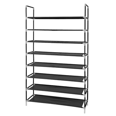 

8 Tiers Shoe Rack Tower Storage Shelf&Organizer Cabinet Holder Black