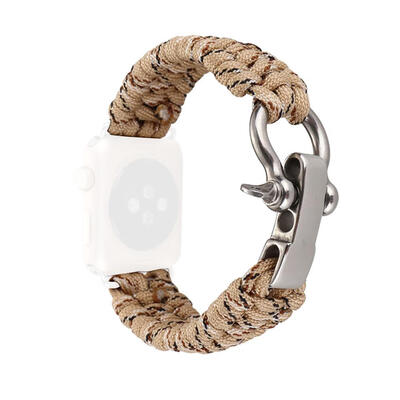 

Woven Nylon Rope Watchband Parachute Cord Wrist Band Strap for iWatch 12 3