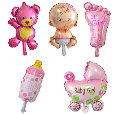 

5pcs Mini Balloon Set Baby Boy Girl Foil Balloon Birthday Party Decoration