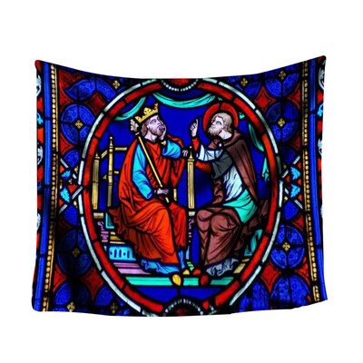 

Toponeto Colorful Print Tapestry Art Room Notre Dame Wall Hanging Tapestry Art Nature