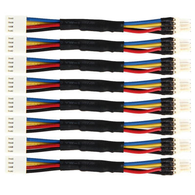 

8pcs PC Fan Speed Reduce 4 Pin Power Resistor Male to Female Cable Adapter