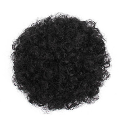 

Gobestart Fashion Pretty Woman Girl Ponytail Holder Hairpiece Afro Puff Wig Hair Ring Bun