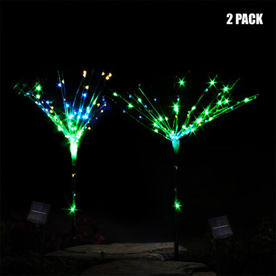 

Gobestart 100-LED DIY Shape Fireworks Tree Solar Lawn Light Pathway Garden Lamp 2PC