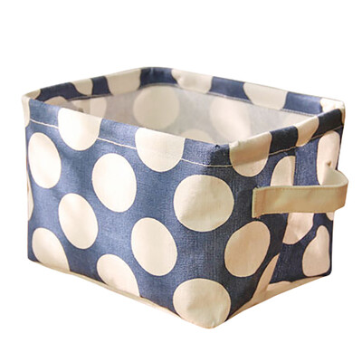 

〖Follure〗Cowboy Cotton Waterproof PE Coating Storage Basket Sundries Storage Box