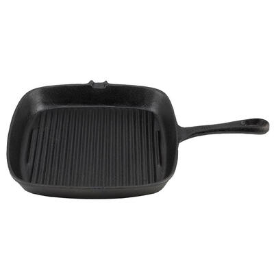 

Greensen Cast Iron Steak Frying Pan Food Meals Gas Induction Cooker Cooking Pot Kitchen Cookware