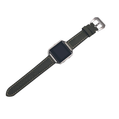 

〖Follure〗Leather Watch Band Wrist strapMetal Frame For Fitbit Blaze Smart Watch AG