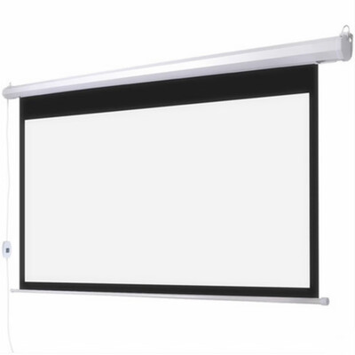 

92 Economy Electric Projector Screen 169 HDTV format for home cinemaofifce suitable for wallceiling mounting