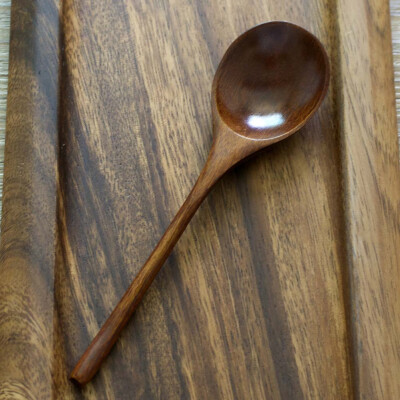 

Round Head With Fine Handle Wooden Soup Spoon Japanese Style Rice Cooking Tool