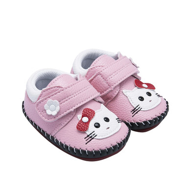 

Newborn Girls boys Shoes Baby First Walkers Shoes Cat Printed Toddler Anti-Slip Soft Baby First Walkerss Pu Shoes 0-12M