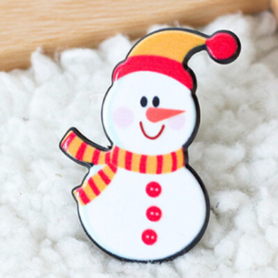 

Charm 3Pcs Enamel Christmas Tree Santa Claus Snowman Elk Badges Pin Brooches For Women Men Kids Xmas Party Jewelry Gift