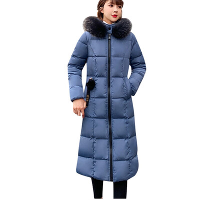 

Toponeto Women Winter Warm Hooded Thick Zipper Pocket Slim Jacket Overcoat Outcoat Coat