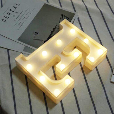 

DIY English Letter E LED Night Light Symbol Modeling Lamp For BirthdayWeddingMarriage Proposal Decor