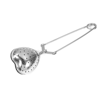 

Stainless Steel Loose Tea Infuser Strainer Filter Diffuser Herbal Spice Lover Heart Pincher loose tea strainer