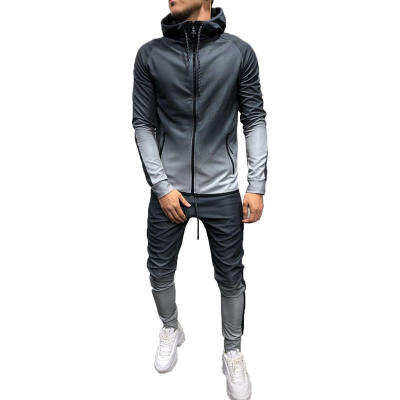 

Men Sport Set Muscle Set Sportswear Zip Hoodie Sweater Gym Tracksuit Athletic Casual Apparel -3XL